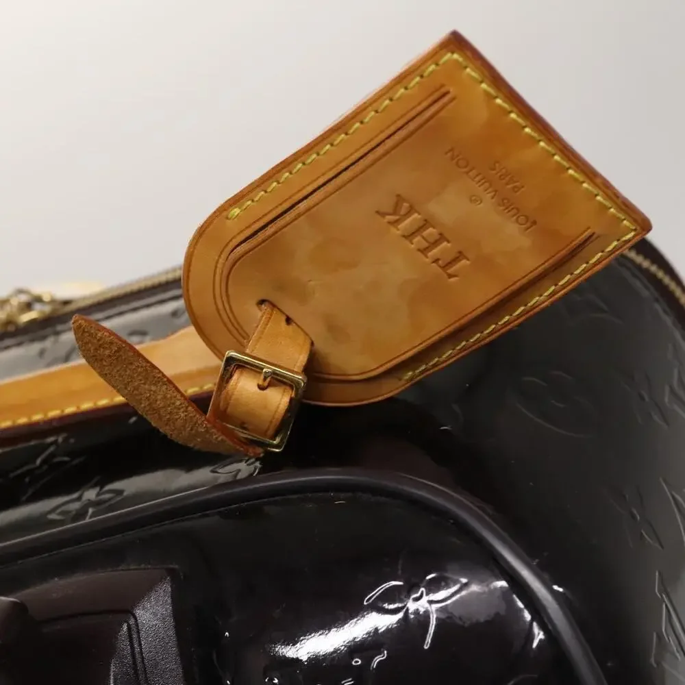LOUIS VUITTON Monogram Vernis Pegas 45 Suitcase Amarante M91277